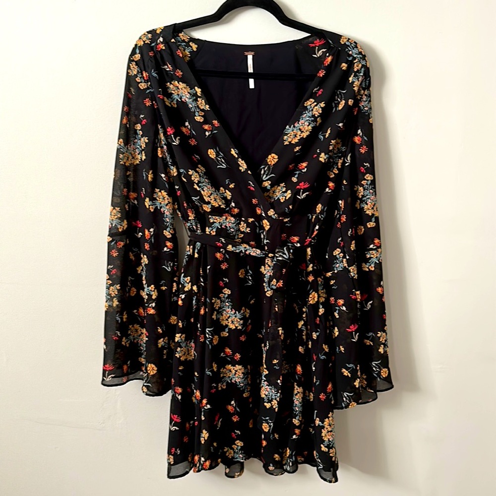 Free People Mini Wrap Dress Size L